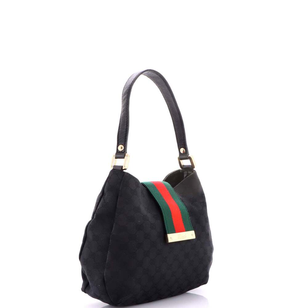 Gucci New Ladies Web Hobo Gg Canvas #238991G10B - Picture 2 of 8